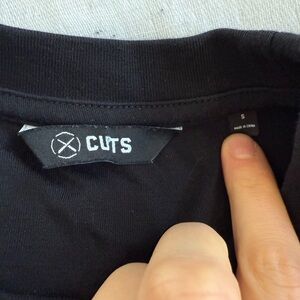 Cuts Clothing Black Long Sleeve Tee